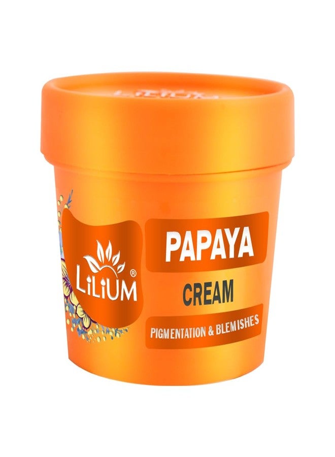 Lilium Papaya Massage Cream 100ml, Restores Glowing Skin, Facial Cream For Women & Men - Image 1