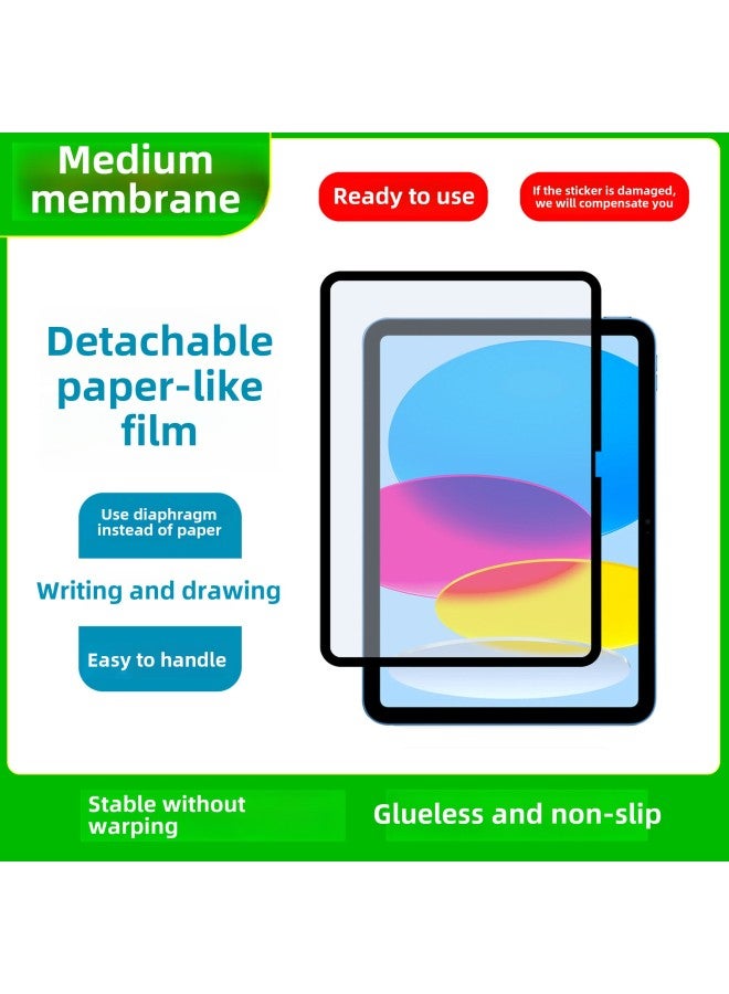 Suitable For Ipad Film Frame Sticker Paper Film Removable Apple Huawei Samsung Glory Tablet PC Screen Protector-Color:12.9（2015-2017）-Size:Nano-absorbent Frame Sticker Paper Film (removable And Washable)) - Image 1