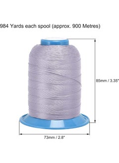 Generic Extra Strength Braided Polyester Sewing and Upholstery Thread for Hand (Light Purple, 2 Pack) 300D/0.38mm  - Image 4