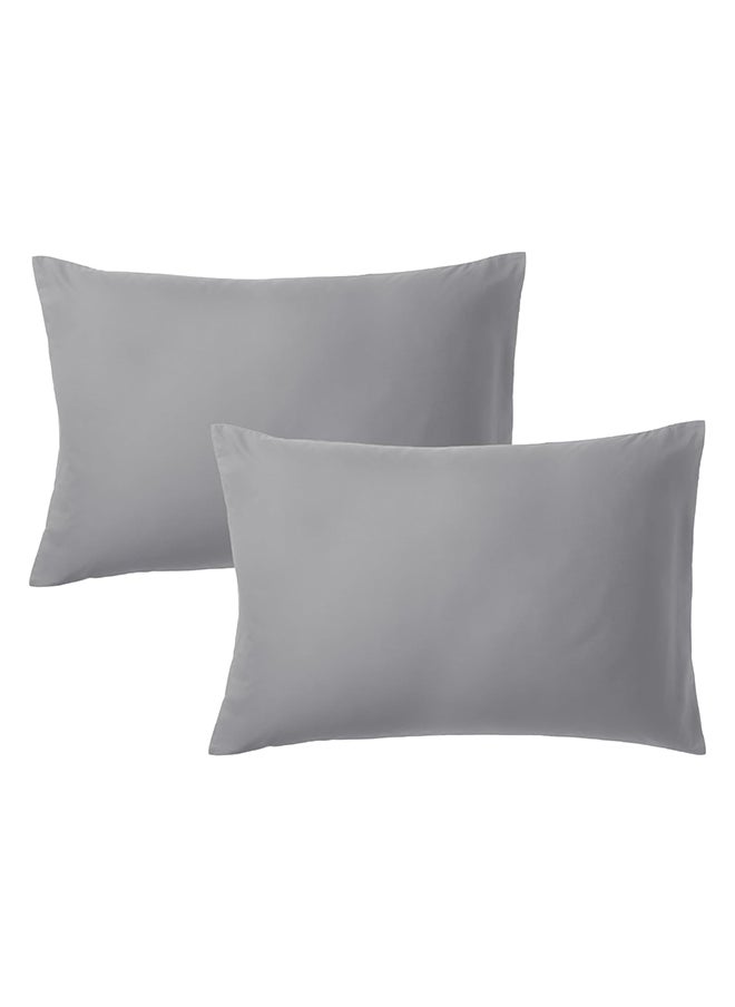 Infinitee Xclusives - Premium Grey Queen Pillow Cases - 2 Piece Set Pillow Cover - Soft Brushed Microfiber Fabric - Pillow Cases Standard Size (20x30 Inches) by Infinitee Xclusives - Image 1