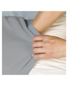Infinitee Xclusives Premium Grey Queen Pillow Cases - 2 Piece Set Pillow Cover - Soft Brushed Microfiber Fabric - Pillow Cases Standard Size (20x30 Inches) by Infinitee Xclusives  - Image 2