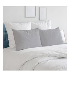 Infinitee Xclusives Premium Grey Queen Pillow Cases - 2 Piece Set Pillow Cover - Soft Brushed Microfiber Fabric - Pillow Cases Standard Size (20x30 Inches) by Infinitee Xclusives  - Image 3