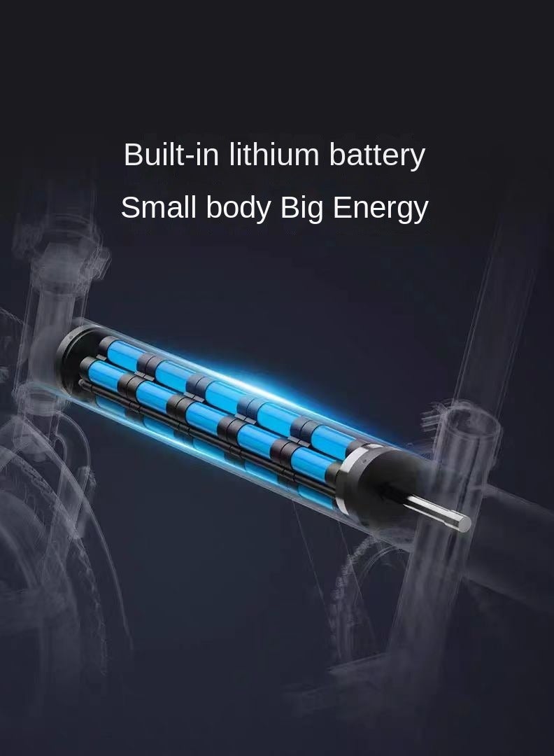 Gasin Adult Electric Folding Bicycle With 400W Motor And 50km Range, Electric Bicycle With 14-inch Vacuum Shock-absorbing tires, Suitable For Commuting, Beach, Snow, Mountain Electric Scooters. - Image 5