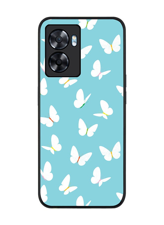 Stylizedd Rugged Black edge case for Oppo A57 Slim fit Soft Case Flexible Rubber Edges Anti Drop TPU Gel Thin Cover - Fluttering Butterfly  - Image 1