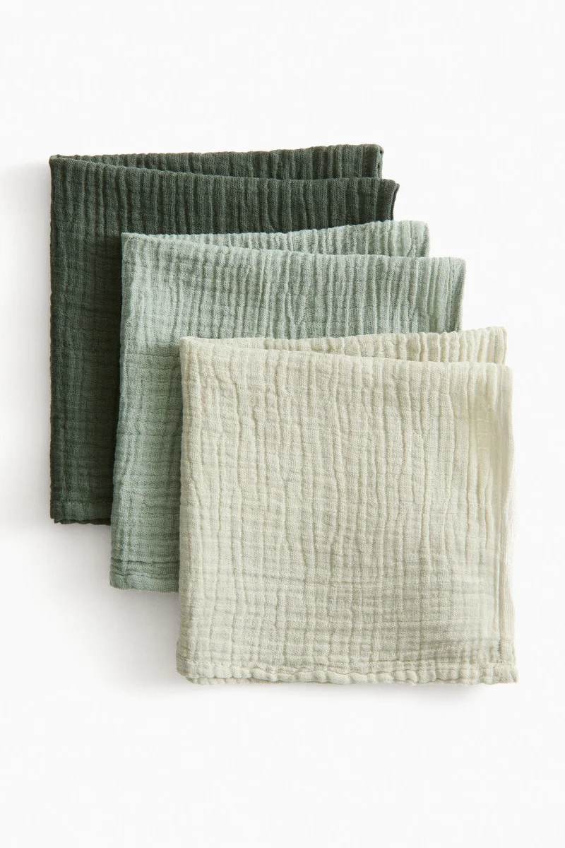 H&M 3-pack muslin comfort blankets