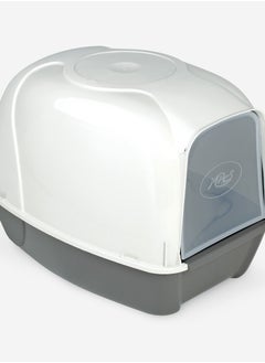 Generic pixi  Cat Enclosed Litter Box 52x39x39 Cm - grey  - Image 2