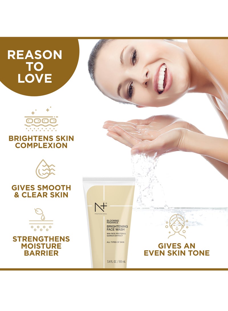 N Plus Professional Brightening Face Wash – Deep Cleansing & Glow-Enhancing Formula, Gently Removes Impurities for Radiant & Refreshed Skin, 100ml - Image 5