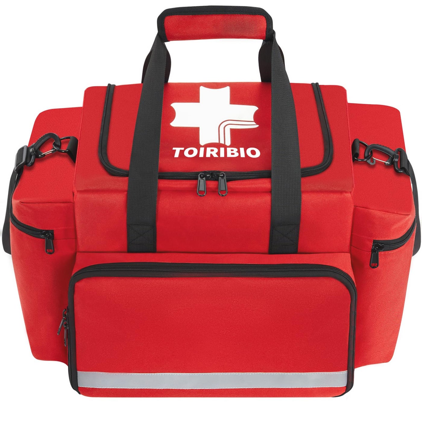 TORIBIO Professional Empty EMT First Responder Padded Bag,Large Trauma First Aid Carrying Bag for Paramedics and Emergency Supplies Kit,Medical for Business,Home,Outdoor