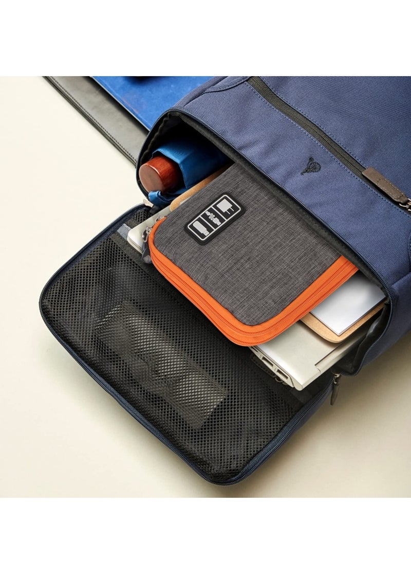 SYOSI Electronic Organizer Travel Cable Organizer Bag Pouch Electronic Accessories Carry Case Portable Waterproof Double Layers Storage Bag for Cable Cord Charger Phone Earphone  - Image 4