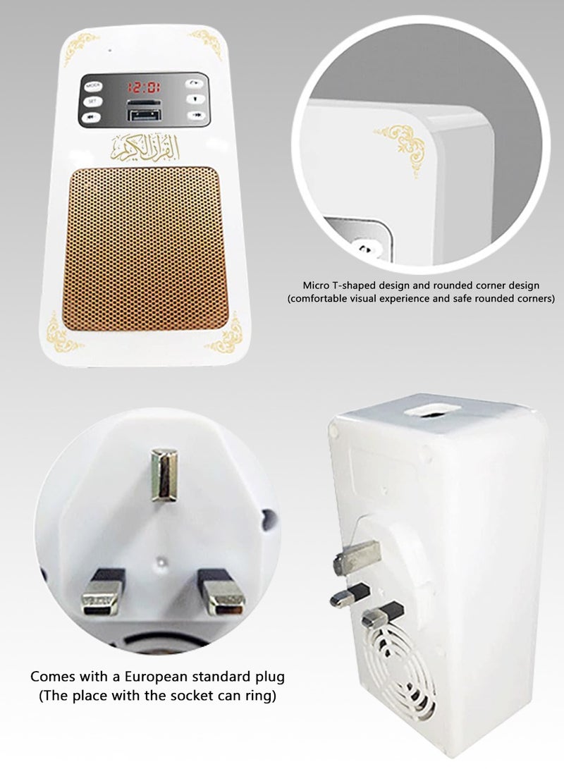 Qur'an Speaker Bluetooth Speaker Remote Lamp Wall-Mounted Music Player, Remote Control Quran Speaker Lamp with APP Function - Image 3
