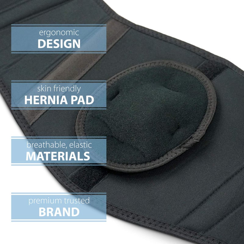 ORTONYX Ergonomic Umbilical Hernia Belt for Men and Women - Abdominal Support Binder with Compression Pad - Navel Ventral Epigastric Incisional and Belly Button Hernias Surgery Brace - OX353-L/XXL - Image 3