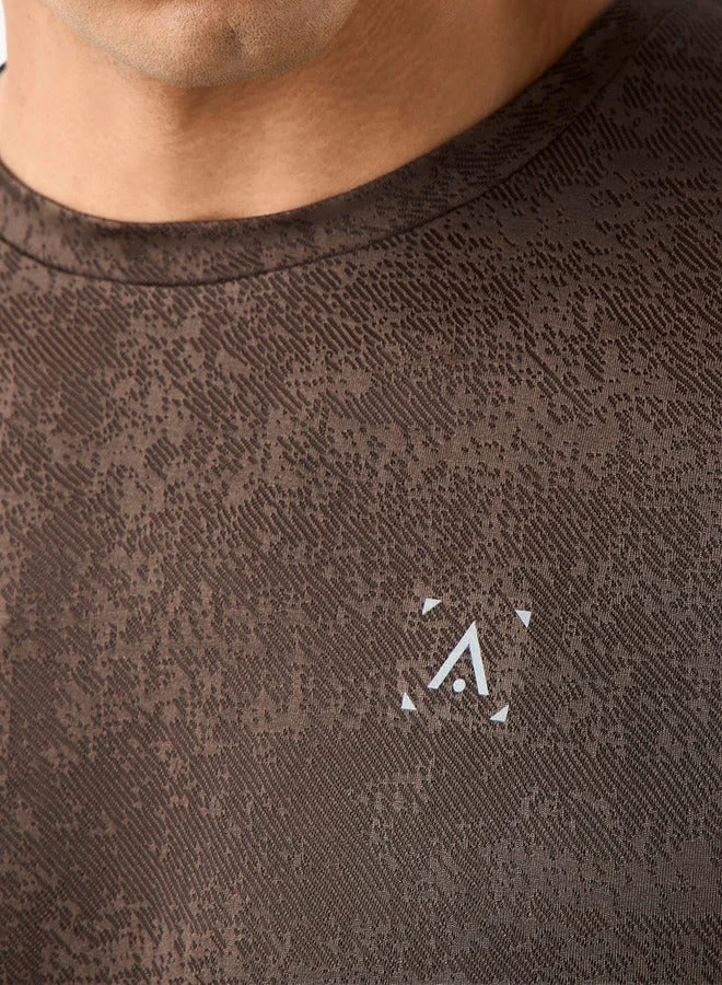 Splash Active  Men Textured Performance T-shirt for Men | Best Price UAE