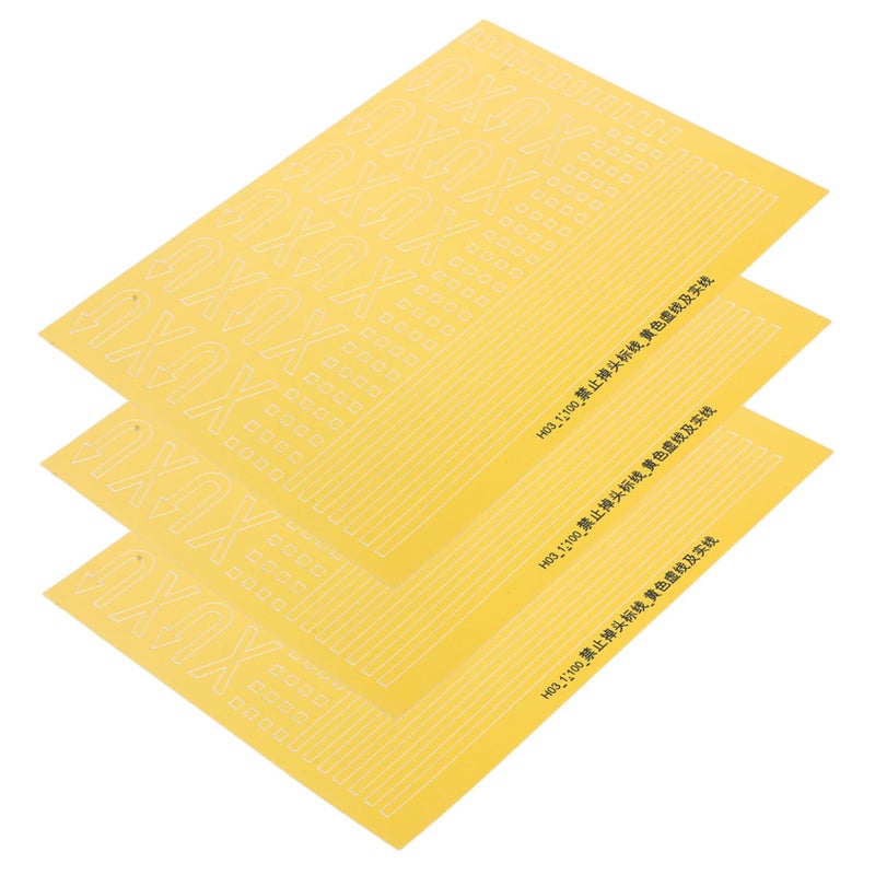 3 Pack Realistic Traffic Sign Stickers For Play Mats Easy To Remove Safe Adhesion - Image 2