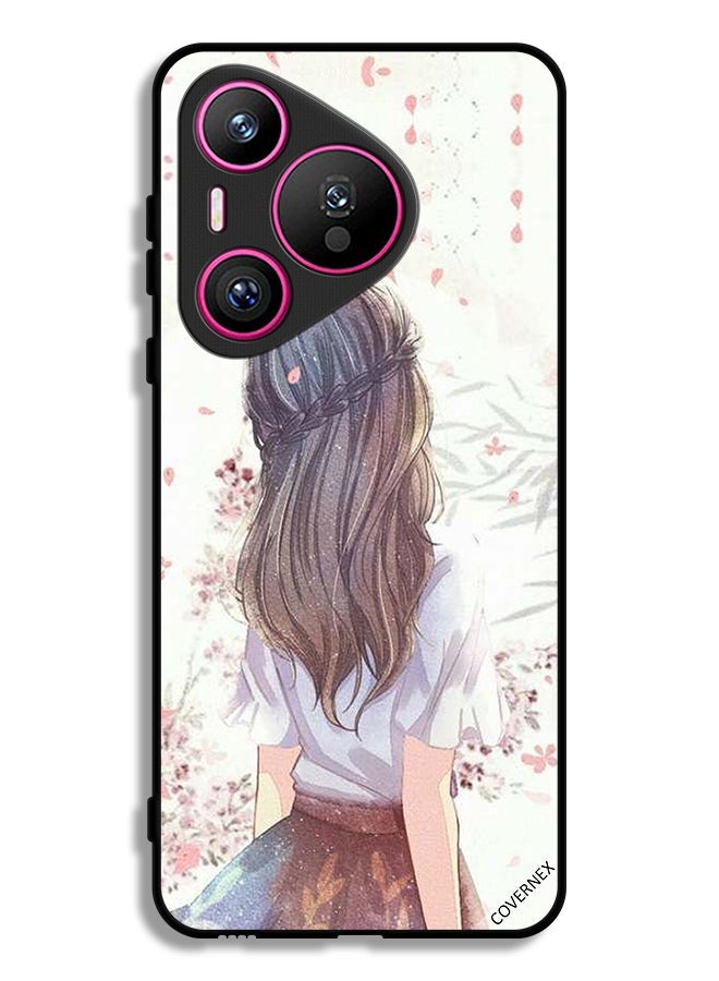 Covernex Huawei Pura 70 Protective Case Cover Cute Girl In Deep Thinking - Image 1