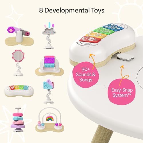 Move2Play 4-in-1 Baby Activity Center | Montessori-Inspired Design | 8 Interactive Toys | Tummy Time, Exersaucer & Toddler Table | Shower Gift | Essential | Must Have for 3, 6, 12 Month Old (Sun) - Image 5