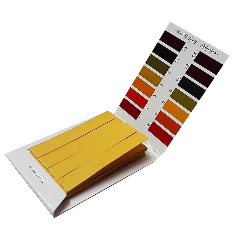 Universal pH Test Strips, Laboratory Measuring Paper, 1-14 Range Indicator, 80 Strips per Pack - Image 1
