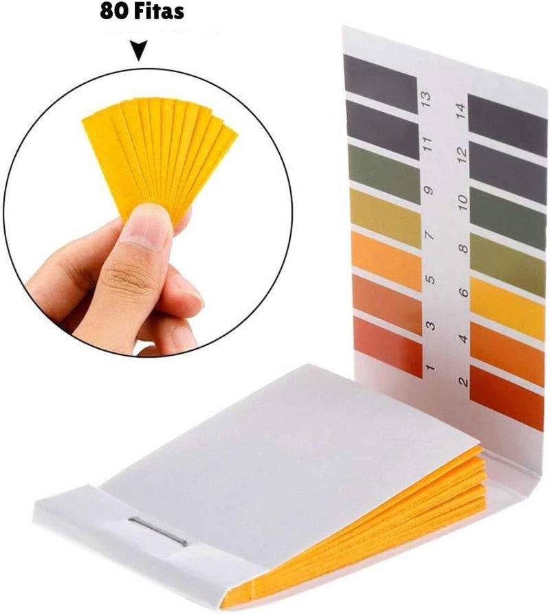Universal pH Test Strips, Laboratory Measuring Paper, 1-14 Range Indicator, 80 Strips per Pack - Image 3
