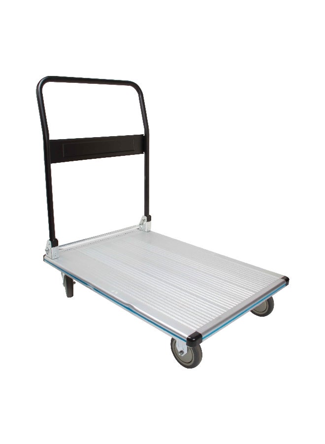 آيس عربة يد بمقبض قوي من لحمل 250 كجم مع عجلات دوارة ناعمة باللونين الأسود والفضي 250 كجم FW-99B