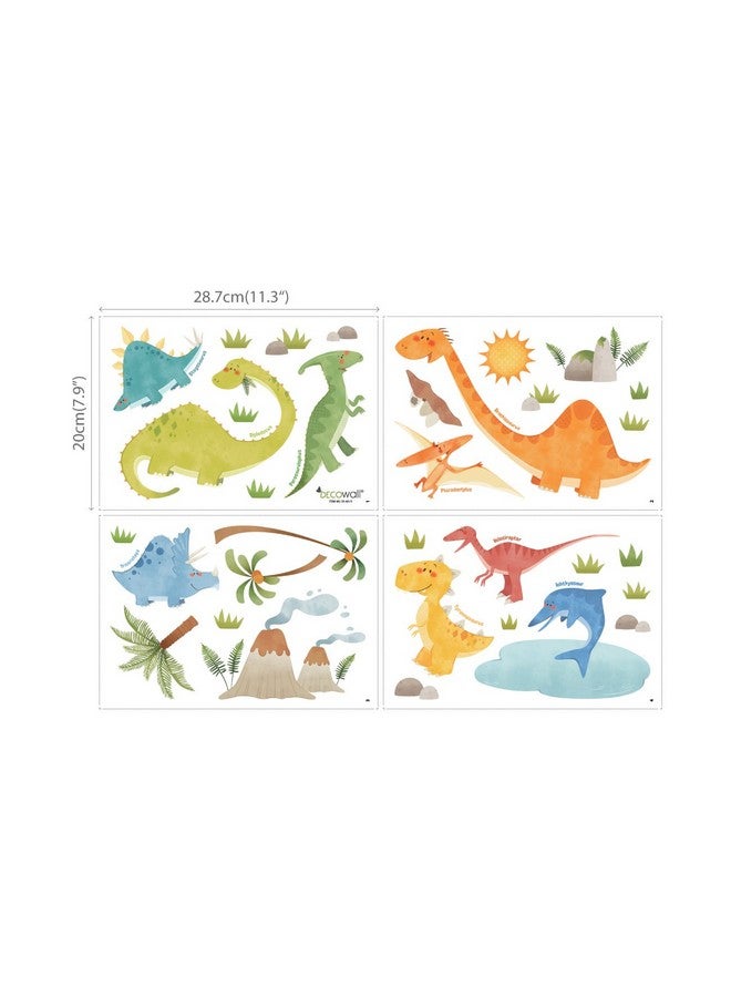 DECOWALL DS-8019 Dinosaurs Kids Wall Stickers Wall Decals Peel and Stick Removable Wall Stickers for Kids Nursery Bedroom Living Room (Small) - Image 5