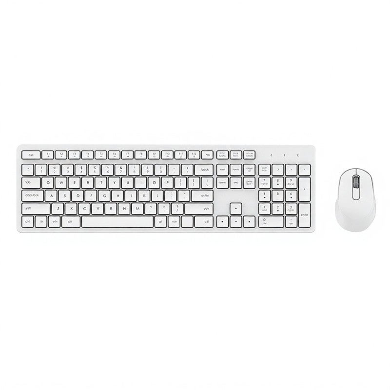 FUDE Wireless Mouse: White, 2.4GHz Stable Wireless Transmission, Ergonomic Design, Silent Click - Power Saving, High Dpi for Office Use - Image 1