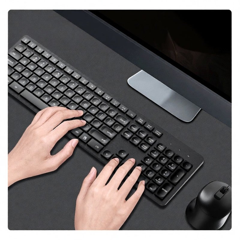 FUDE Wireless Mouse: White, 2.4GHz Stable Wireless Transmission, Ergonomic Design, Silent Click - Power Saving, High Dpi for Office Use - Image 4