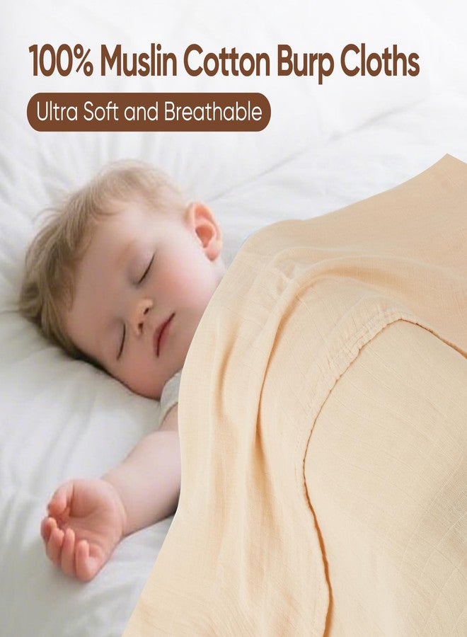MIGIOL swaddles for Newborns Muslin Swaddle Blankets Baby Essentials for Newborn 47 X 47inches 3 Packs Receiving Blankets (Pink & Coffee 3 Pieces) - Image 3