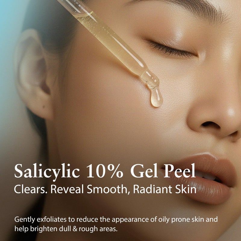 PERFECT IMAGE Salicylic 10% Gel Peel, Breakout and Pore Minimizer and Cleanser, 15-30 Full Facial Chemical Peels, 1 fl oz. e, 30 mL â€“ Perfect Image - Image 2
