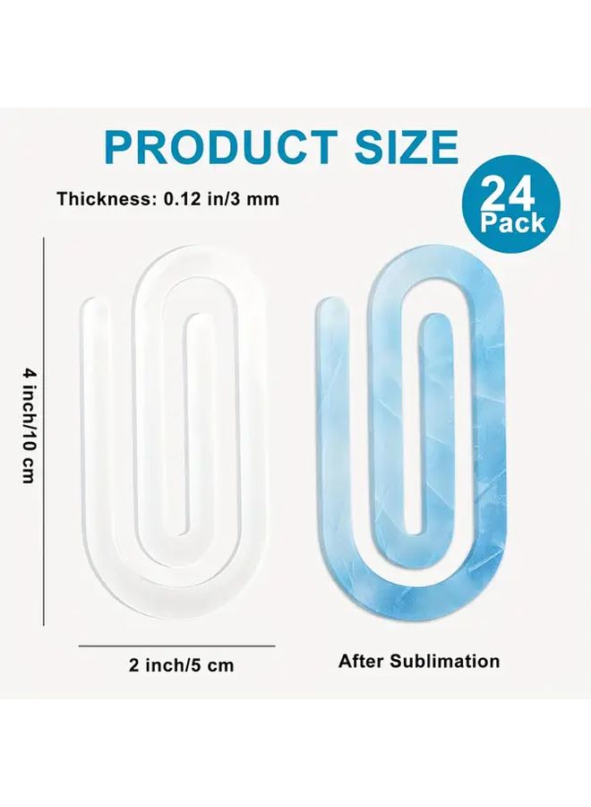 Large Regular Style Acrylic Paperclip Notebook Transfer Folder For DIY Printing - Image 1