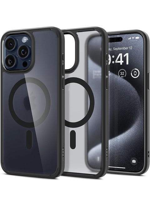 Ultra Hybrid MagFit for iPhone 15 Pro Max Case Cover with MagSafe - Frost Black