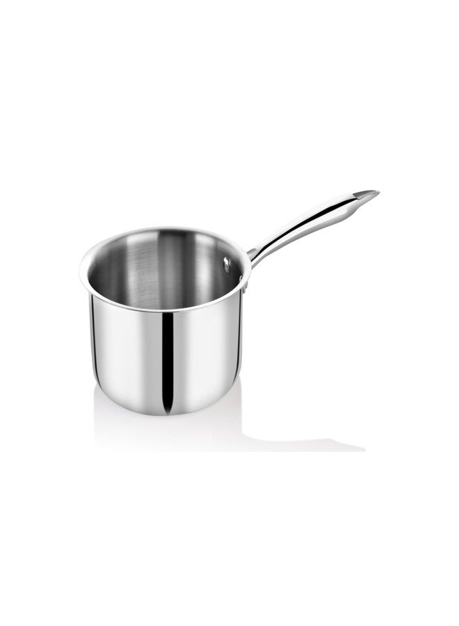 Embassy Stainless Steel Premium Thickply Saucepan (600 ml, Size 09) - Image 1