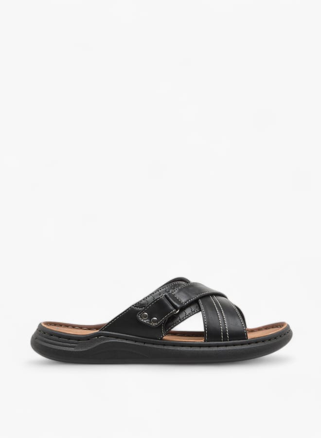 Le Confort Men Stitch Detail Cross Strap Sandals  - Image 2