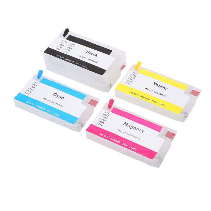 Large Capacity 4 Color Inkjet Replacement Ink For HP 952 953 954 955 Smooth Discharge Good Sealing - Image 4