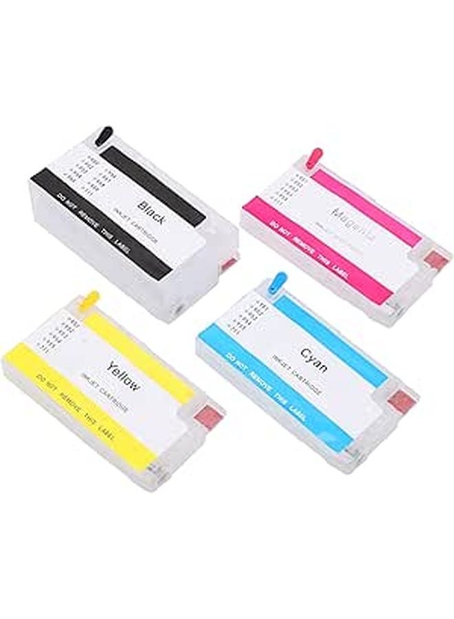 Large Capacity 4 Color Inkjet Replacement Ink For HP 952 953 954 955 Smooth Discharge Good Sealing - Image 1