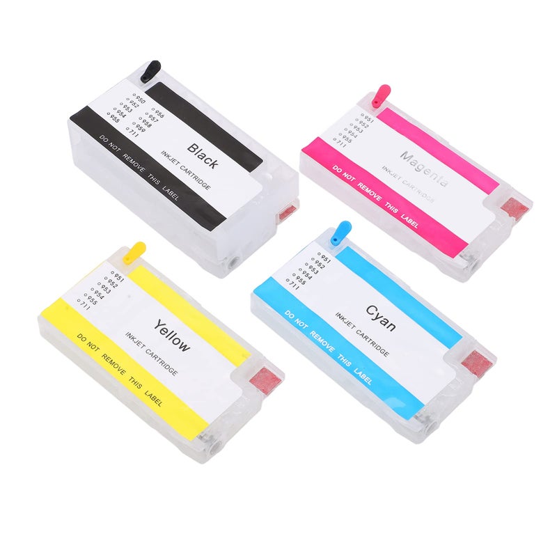 Large Capacity 4 Color Inkjet Replacement Ink For HP 952 953 954 955 Smooth Discharge Good Sealing - Image 2