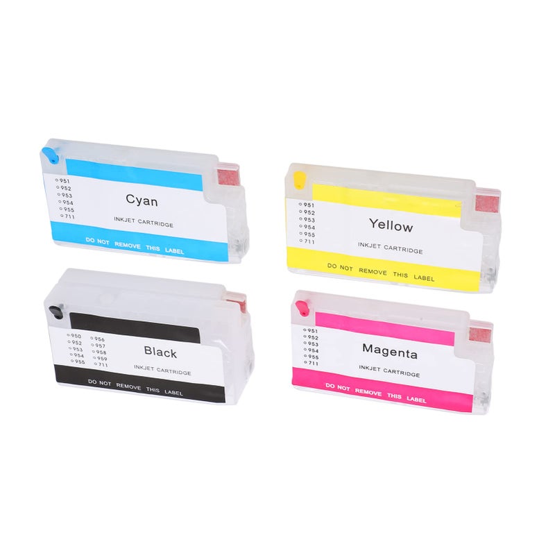 Large Capacity 4 Color Inkjet Replacement Ink For HP 952 953 954 955 Smooth Discharge Good Sealing - Image 3