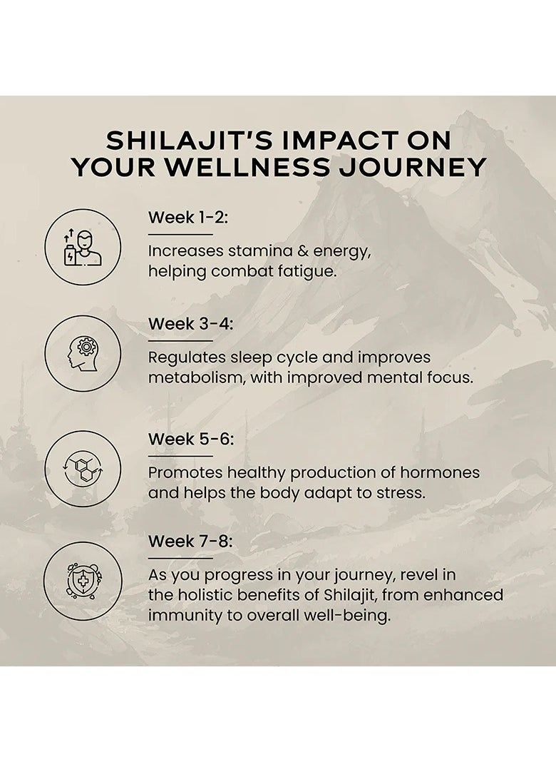 WELLBEING NUTRITION - Shilajit Himalayan Gold Pure Resin With Ashwagandha Safed Moseli And Swarna Bhasma 24K Gold Leaf 20 Grams - Image 1