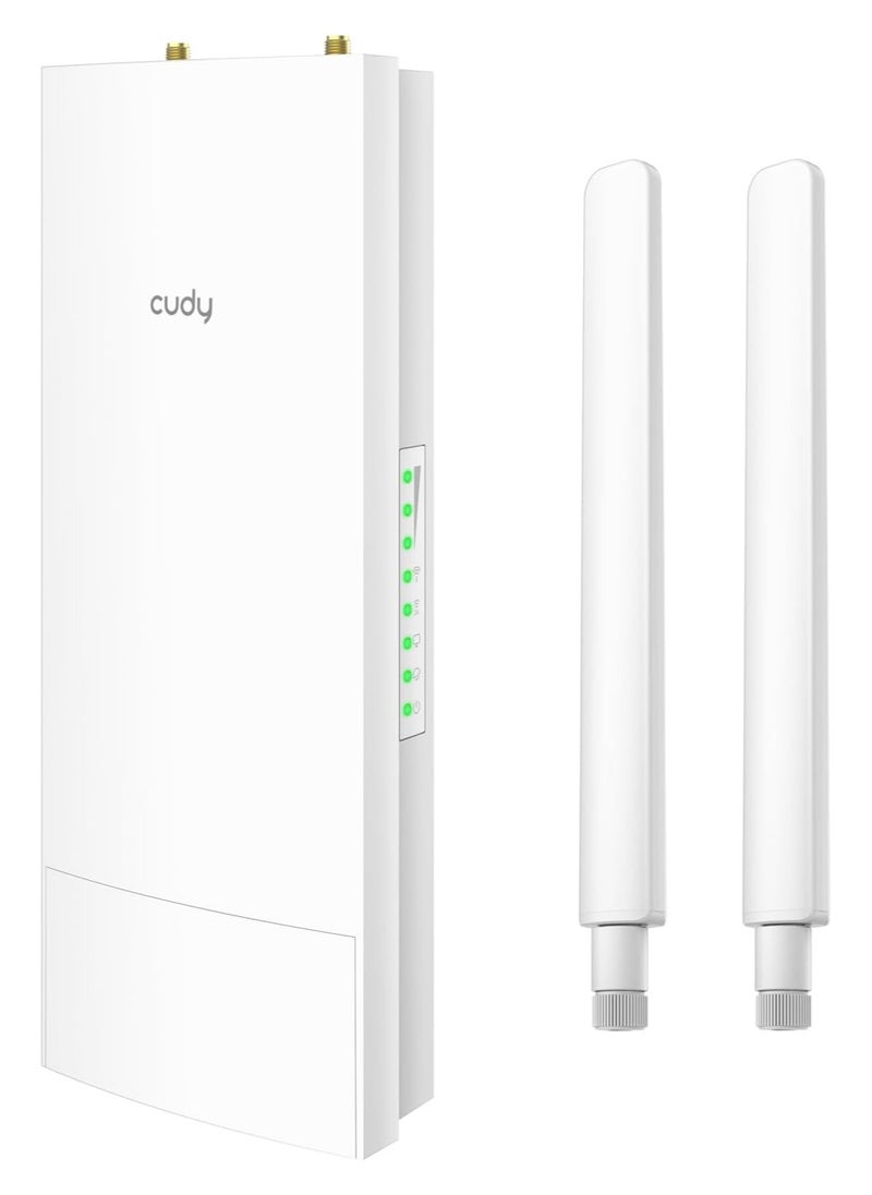 cudy Cudy Unlocked Outdoor 4G LTE Cat 4 Route Modem, WiFi AC1200, IP65, Detachable Antennas, Passive PoE Adapter, Pole or Wall Mount, VPN, LT500-Outdoor  - Image 1