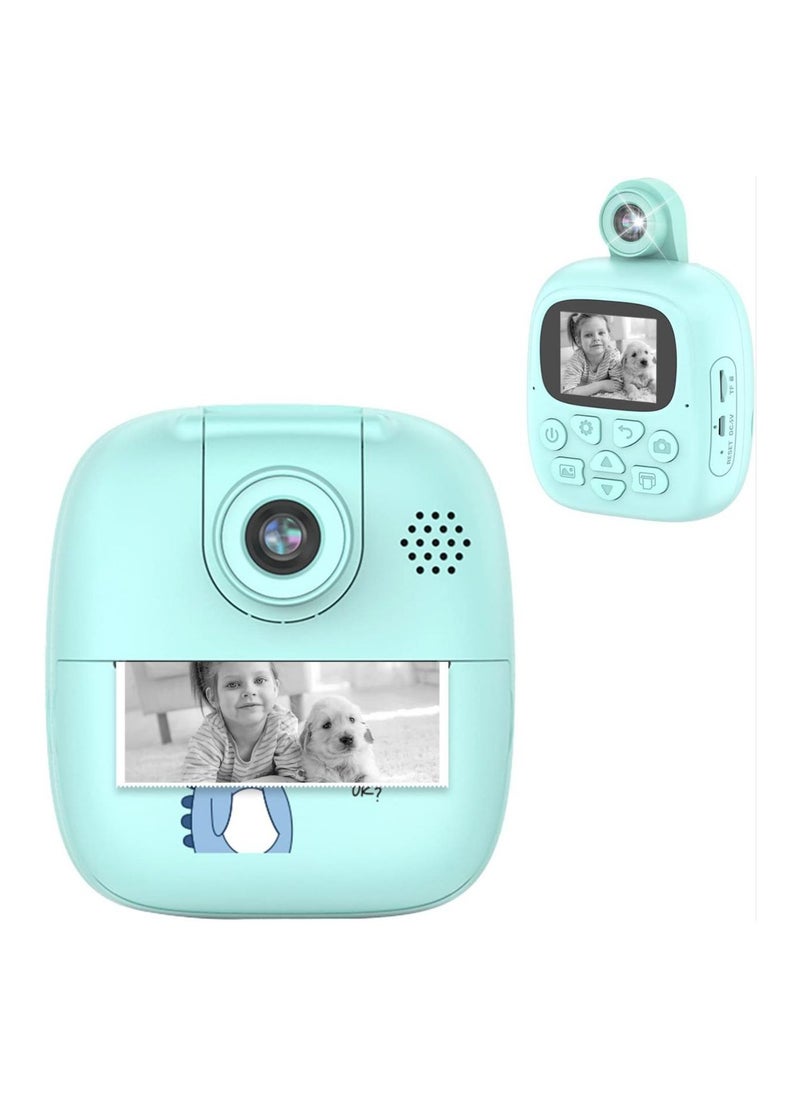 Generic Digital Children's Camera Selfie Children's Camera For Children Boys Girls Digital Camera 1080P HD Video Camera Digital Kids Camera With 32GB Card 2.0 Inch ISP Print Instant Camera  - Image 1