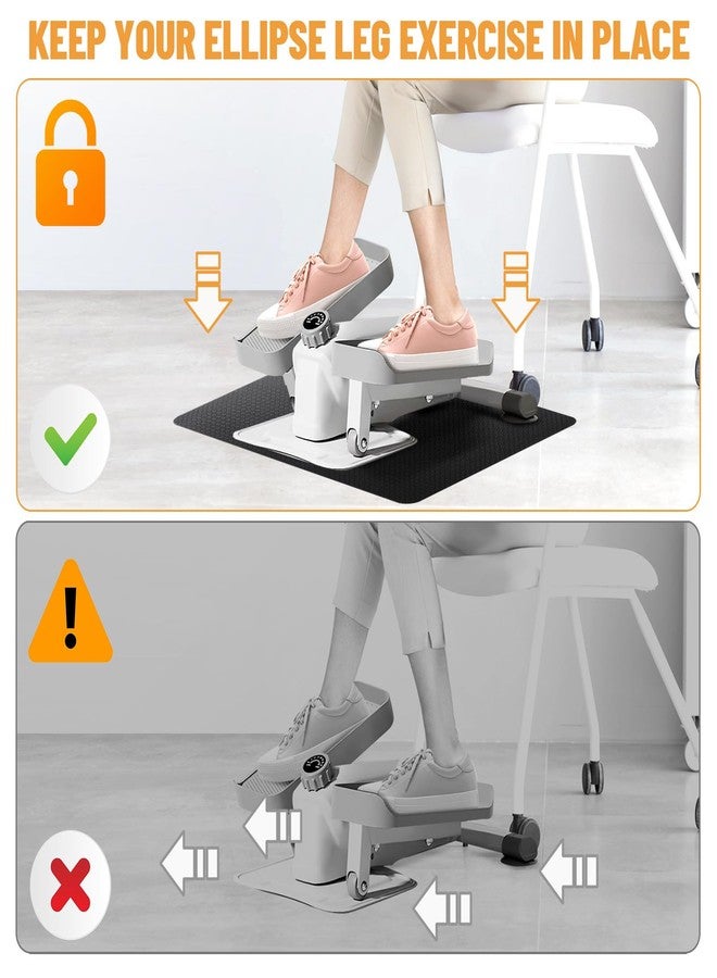 Rolitwils Upgraded Double-Sided Non-Slip Workout Mat for Under Desk Elliptical, Exercise Mat for Ellipse Leg Exerciser as Seen on TV, Anti-Slip Mat Suitable for Leg Exerciser - Image 2