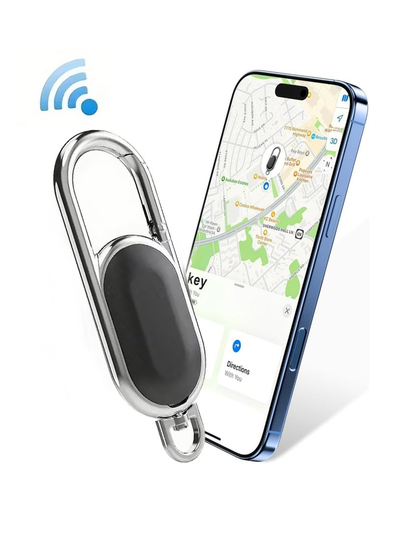 إكس ليفيل Keychain Smart Air Tracker Tags-1 Pack, تعمل علامة بلوتوث مع Apple Find My APP (iOS فقط ، وليس لأندرويد) ، موقع الباحث عن المفتاح مع الصوت ، موقع البند للمفاتيح ، الأمتعة ، حقائب الظهر والحقائب (الأسود) - Image 1