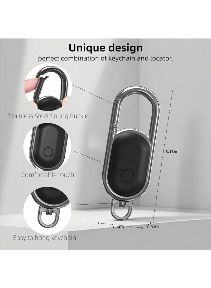 إكس ليفيل Keychain Smart Air Tracker Tags-1 Pack, تعمل علامة بلوتوث مع Apple Find My APP (iOS فقط ، وليس لأندرويد) ، موقع الباحث عن المفتاح مع الصوت ، موقع البند للمفاتيح ، الأمتعة ، حقائب الظهر والحقائب (الأسود) - Image 5