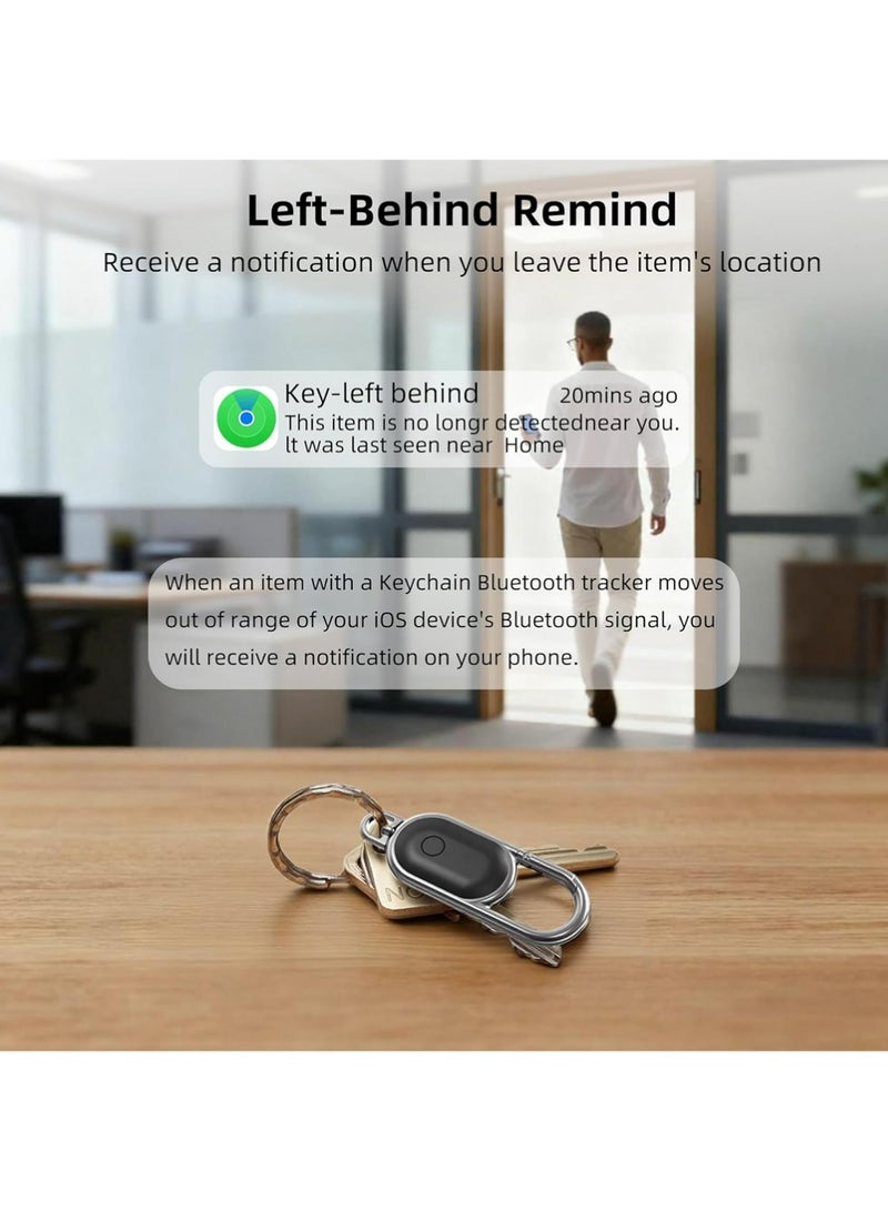 إكس ليفيل Keychain Smart Air Tracker Tags-1 Pack, تعمل علامة بلوتوث مع Apple Find My APP (iOS فقط ، وليس لأندرويد) ، موقع الباحث عن المفتاح مع الصوت ، موقع البند للمفاتيح ، الأمتعة ، حقائب الظهر والحقائب (الأسود) - Image 4