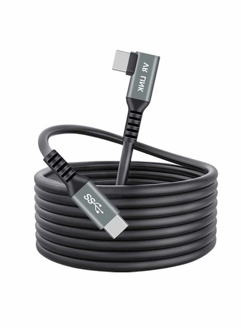USB C to C High Speed Data Transfer Fast Charging ​for VR Headset and Gaming PC with USB A Male Adapter Cable Manager 16ft C C USB 3.2 Gen1 VR Link Serial Cable for Oculus Quest 1 2 Connecting Cable