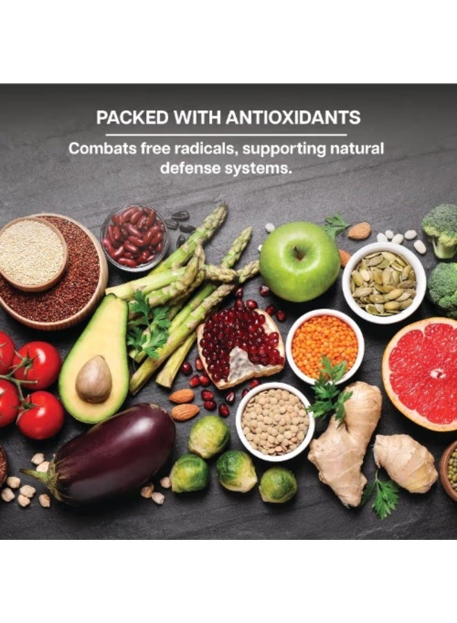 Revive Daily Greens Powder - Wheatgrass, Spirulina & Chlorella Superfood Blend for Energy, Vitality & General Wellness, Espresso Flavor, 510g - Image 2