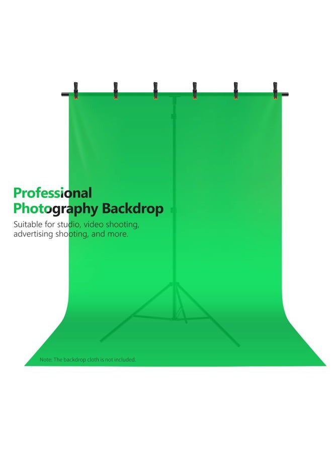 Neewer T-Shaped Background Backdrop Support Stand Kit, 8.5ft/2.6m Tall Adjustable Tripod Stand and 5ft/1.5m Wide Crossbars with 6 Spring Clamps and 1 Carrying Bag for Studio Photo Video Photography - Image 5