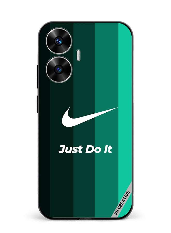 VR CREATIVE Protective Case Cover For Realme C55 Nike Logo Green Design Multicolour - Image 1