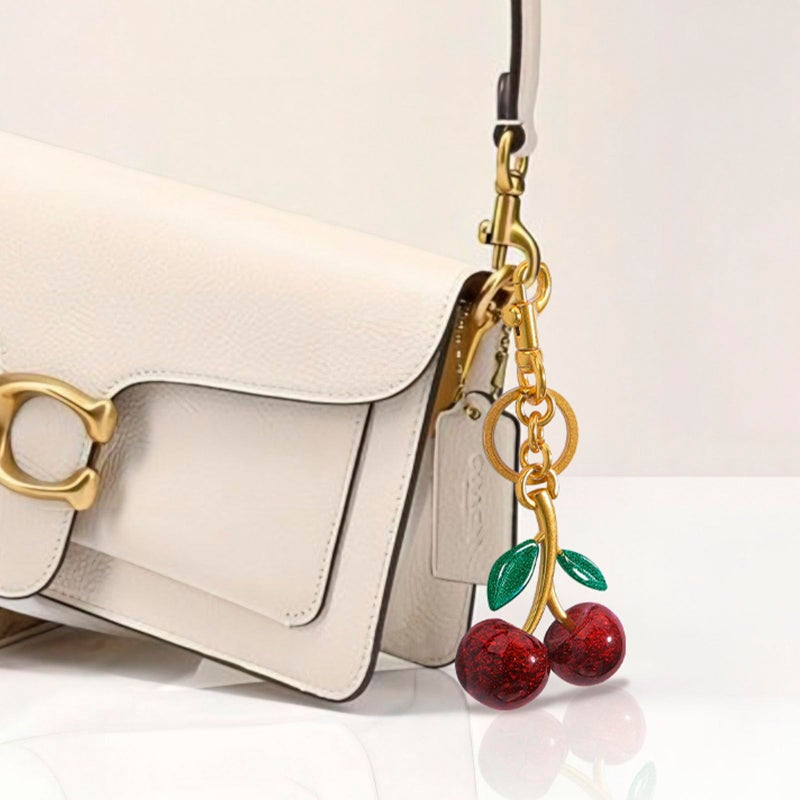 FASTFAIRY Keychain Cherry Bag Charms Purse: Key Chains Women Cute - Car keyrings leather handbags - Valentines Day Gifts - Image 5