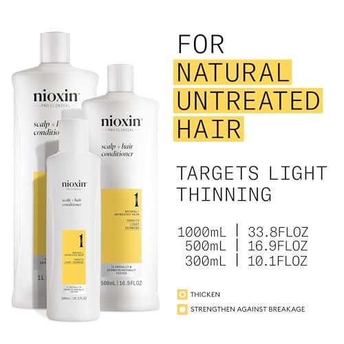 Nioxin Scalp + Hair Thickening System 1 Conditioner | For Natural or Untreated Hair with Light Thinning | With Niacinamide and Biotin | 33.8 Fl oz. - Image 4