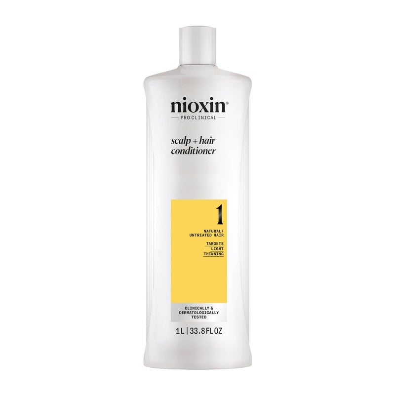 Nioxin Scalp + Hair Thickening System 1 Conditioner | For Natural or Untreated Hair with Light Thinning | With Niacinamide and Biotin | 33.8 Fl oz. - Image 2