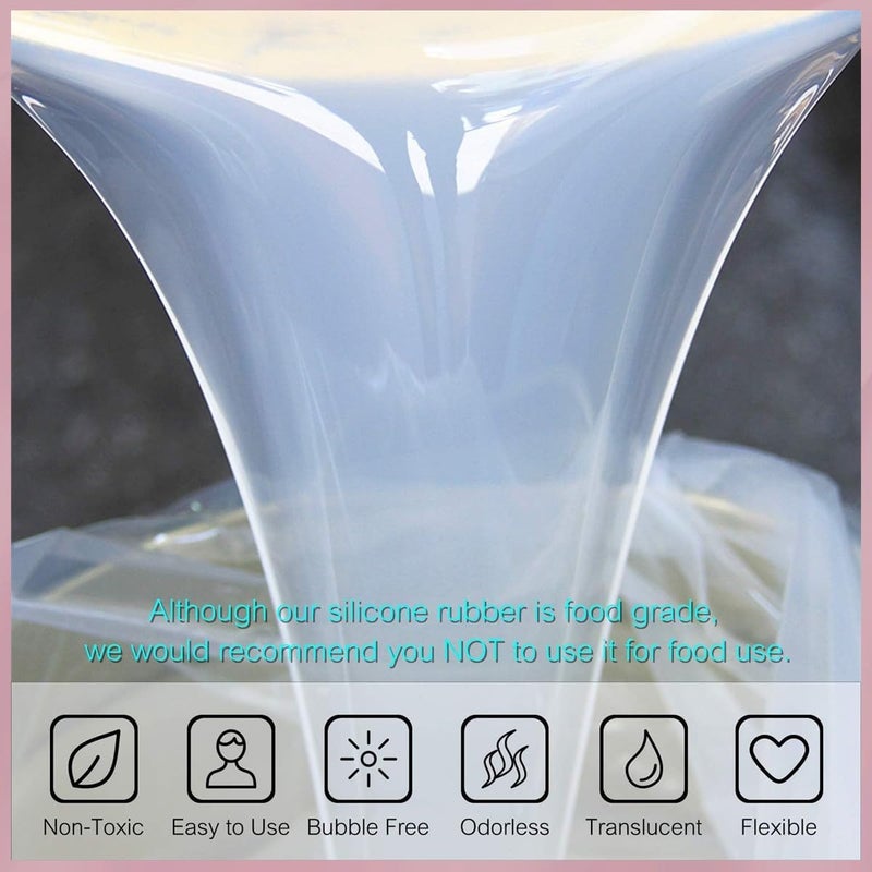 SANAAA Liquid Silicone Rubber Moulds for Casting, 1:1 Mixing Ratio 10A for Resin, Candle Moulds, DIY (640 g) - Image 5